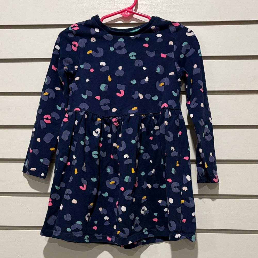 Marks & Spencer Kids Dress with Navy and Multicolor Print